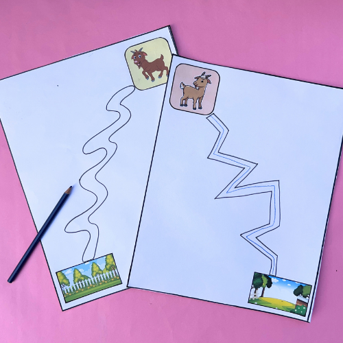 Goat Pattern Tracing Activity