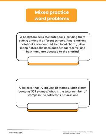 Grade 5 Mixed Word Problems