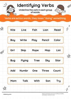Identify Action Verbs