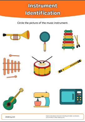 Identify Music Instruments with Fun Pictures