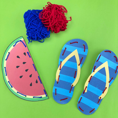 June Lacing Cards