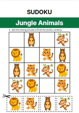 Jungle Animals Sudoku