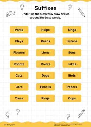 Learn About Suffixes