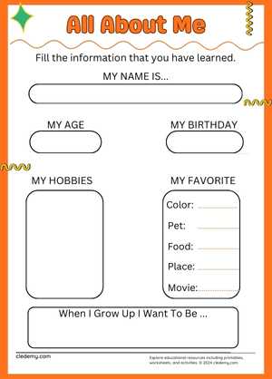 Learn and Share About Yourself