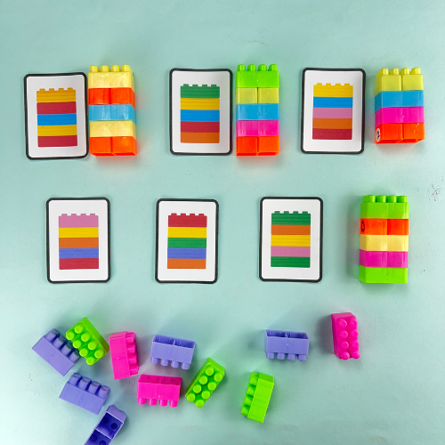 Lego Block Pattern Cards