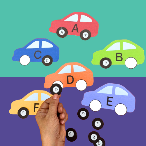 Letters on Car Wheels