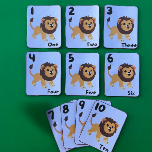Lion Number card
