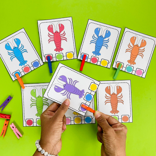 Lobster Color Matching Clip Card