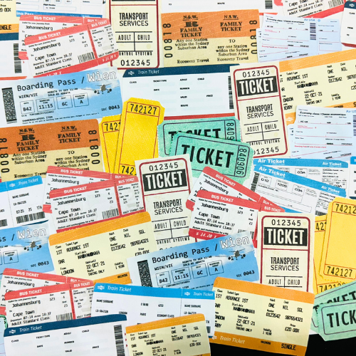Make a Ticket Collage Activity