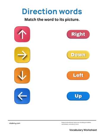 Match Direction Words