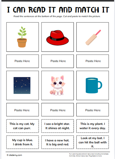 Read and Match Sentences