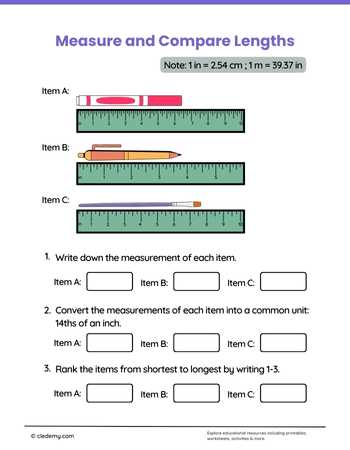 Measure and Compare Lengths