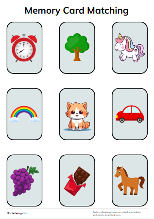 Memory Card Matching