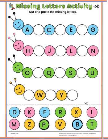 Missing Letters Activity