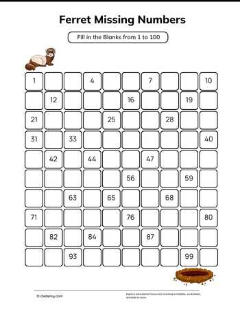Missing Numbers Ferret