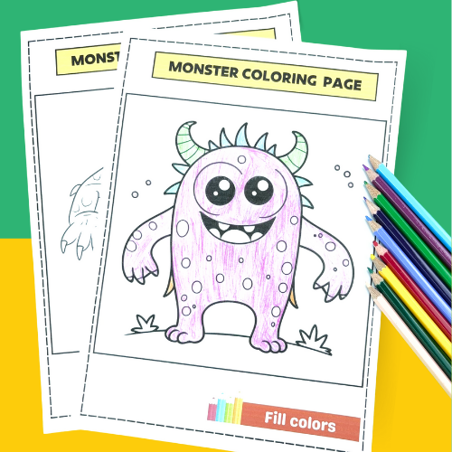 Monster Coloring Page