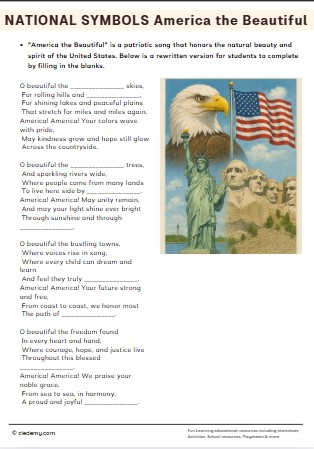 NATIONAL SYMBOLS America the Beautiful