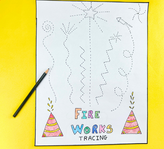 New Year Fireworks Tracing