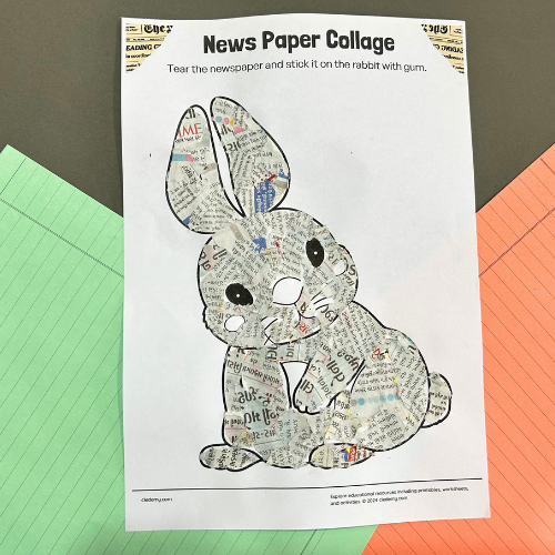News Paper Collage Activity
