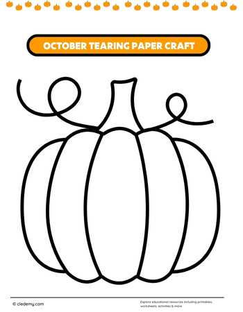 October Tearing Paper Craft