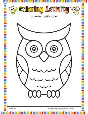 Owl Coloring Fun for Kids