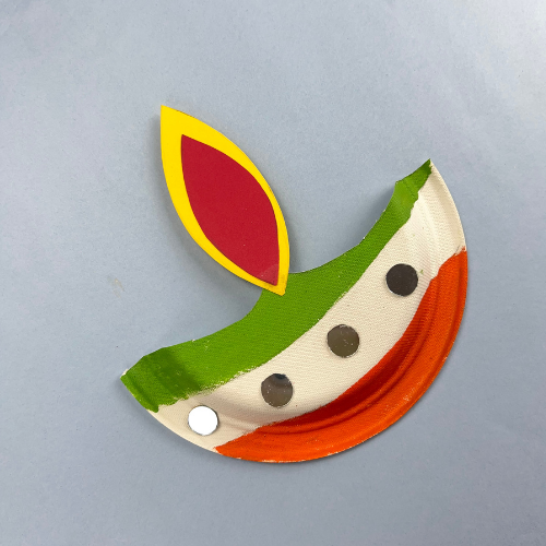 Paper Plate Diya Craft
