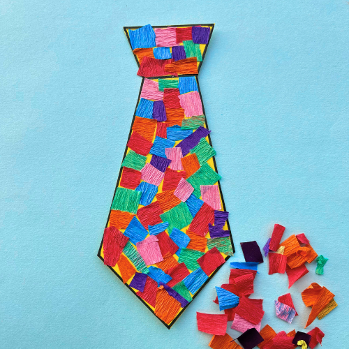 Paper Tear Tie for Father’s Day