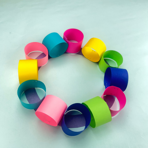 Paper Tube Wreath