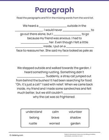 Paragraph Writing Practice
