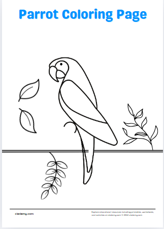 Parrot Coloring Fun