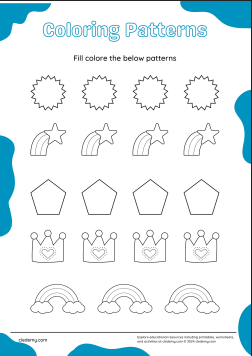 Pattern Coloring Page