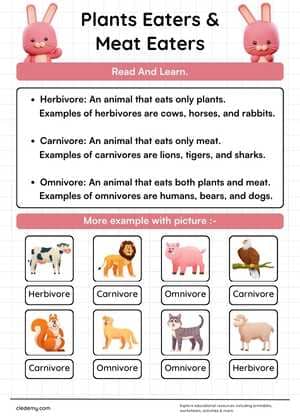 Plant Eaters and Meat Eaters