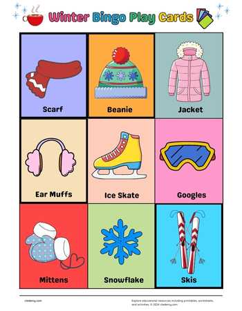 Play Bingo with a Winter Theme