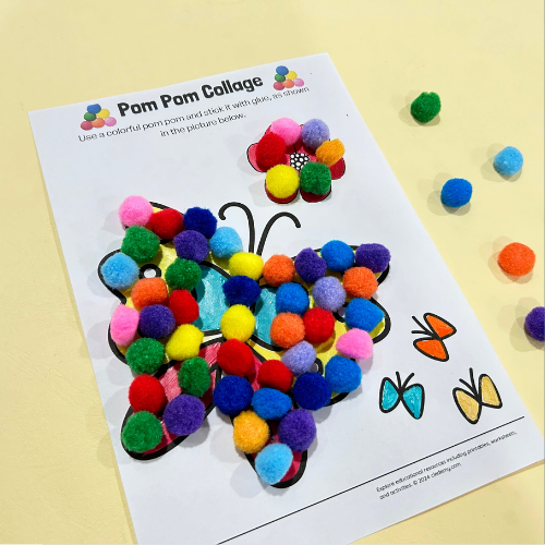 Pom Pom Collage Activity