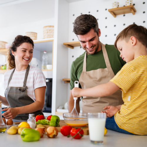 Preparing Meals with Parents