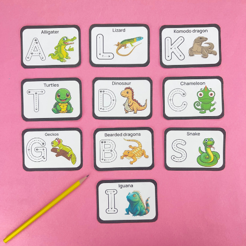 Reptile Letter Tracing