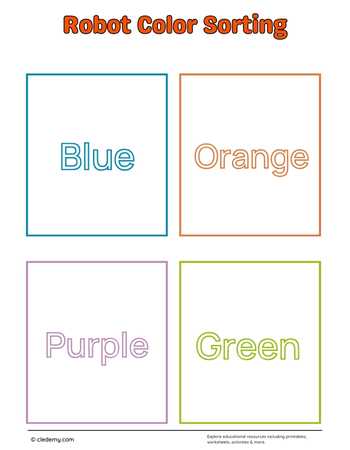Robot Color Sorting