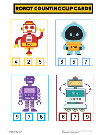 Robot Counting Clip Cards