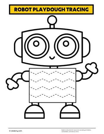 Robot Playdough Tracing