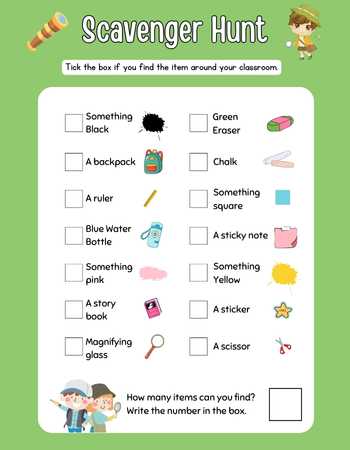 School Scavenger Hunt