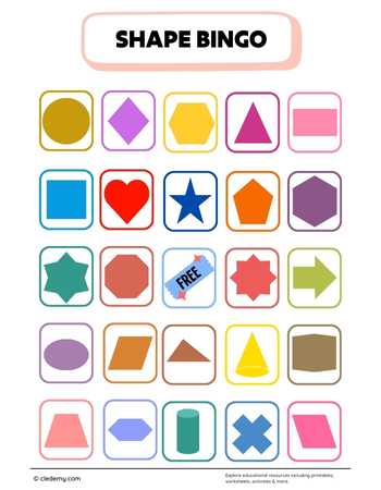 Shape Bingo
