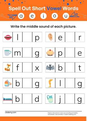 Short Vowel Sound Challenge
