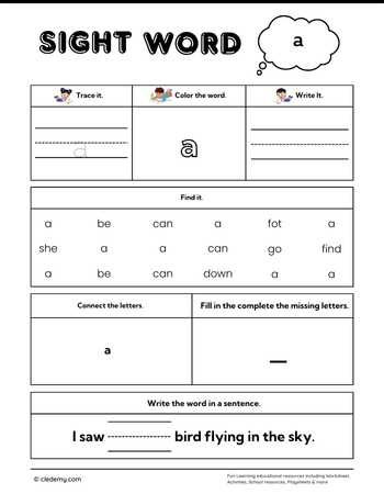 Sight Word Practice Pack