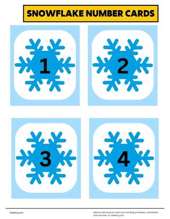 Snowflake Number Fun for Kids
