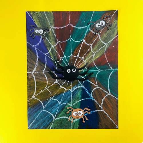 Spooky Spider Web Art