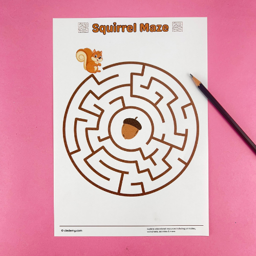 Squirrel Maze Game