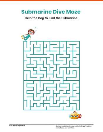 Submarine Dive Maze
