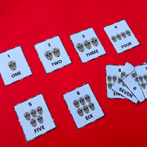 Sugar Skull Number Cards