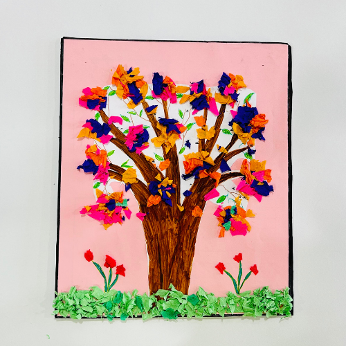 Tissue Paper Cherry Tree