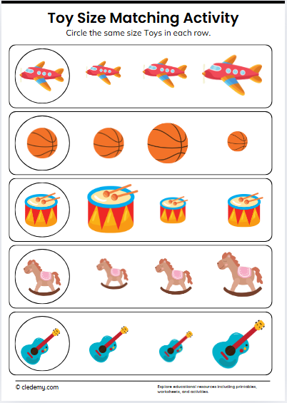Match the Toy Size!